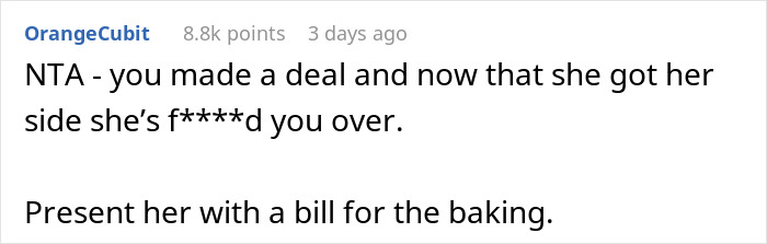 "The Bill Came Out Close To $1800": Woman Wants To Take Bride To Court After She Refused To Babysit Her Child After She Baked Her A Wedding Cake "The Bill Came Out Close To $1800": Woman Wants To Take Bride To Court After She Refused To Babysit Her Child After She Baked Her A Wedding Cake