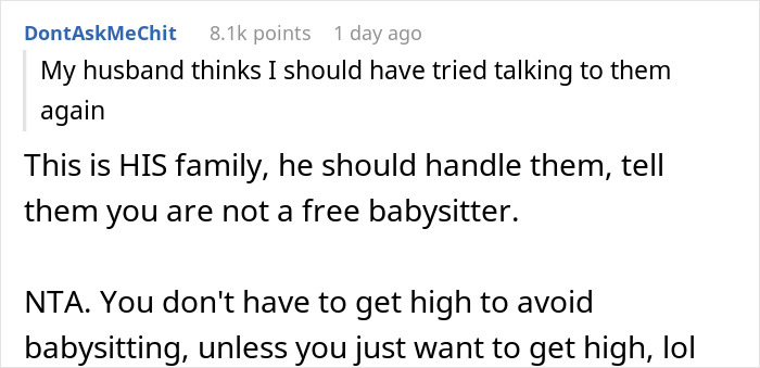 Woman Finds A Way To Stop Her BIL’s Family Pawning Their Children On Her, As She Gets High