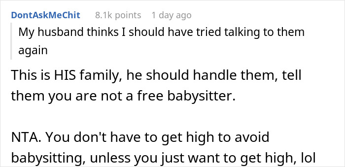 Woman Finds A Way To Stop Her BIL’s Family Pawning Their Children On Her, As She Gets High Woman Finds A Way To Stop Her BIL’s Family Pawning Their Children On Her, As She Gets High