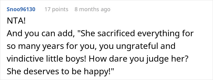 Guy Tells His Entire Family To "Grow Up" After They Got Mad At His 65 Y.O. Grandma For Having A Boyfriend And "Cheating" On Their Dad Guy Tells His Entire Family To "Grow Up" After They Got Mad At His 65 Y.O. Grandma For Having A Boyfriend And "Cheating" On Their Dad