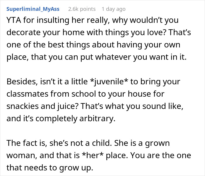 Guy Is Too Embarrassed To Let Anyone See Girlfriend's 'Childish' Apartment, Drama Ensues Guy Is Too Embarrassed To Let Anyone See Girlfriend's 'Childish' Apartment, Drama Ensues