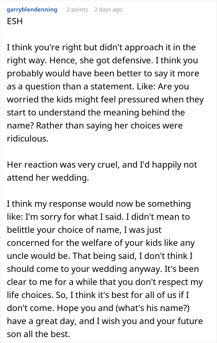 Man Gets Uninvited From Sister's Wedding Because He Advised Her Not To Give Her Twins Names They Will Be Bullied For