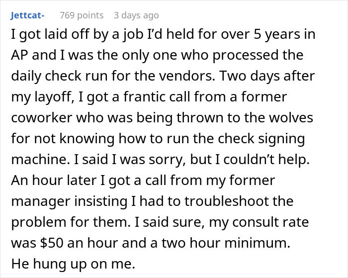 "I Am Not Allowed By Threat Of Legal Action To Be Involved In Their Affairs": Guy Does Exactly As His Ex-Boss Instructed