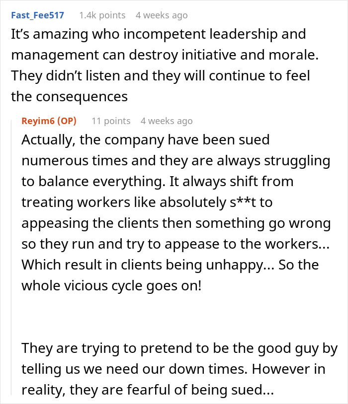 Management Tell Employees They Can't Use Their Phones After Work, Regret It Almost Immediately Management Tell Employees They Can't Use Their Phones After Work, Regret It Almost Immediately