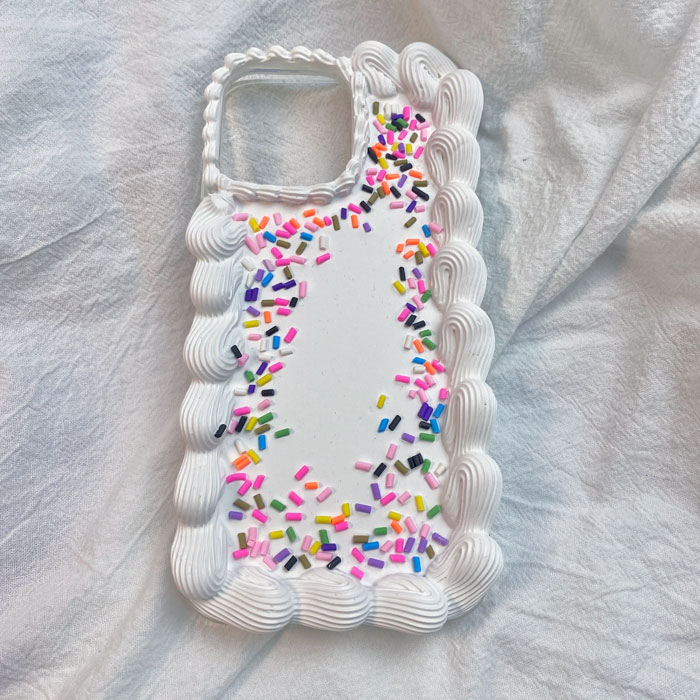 Rainbow Sprinkles Cream Cake Phone Case