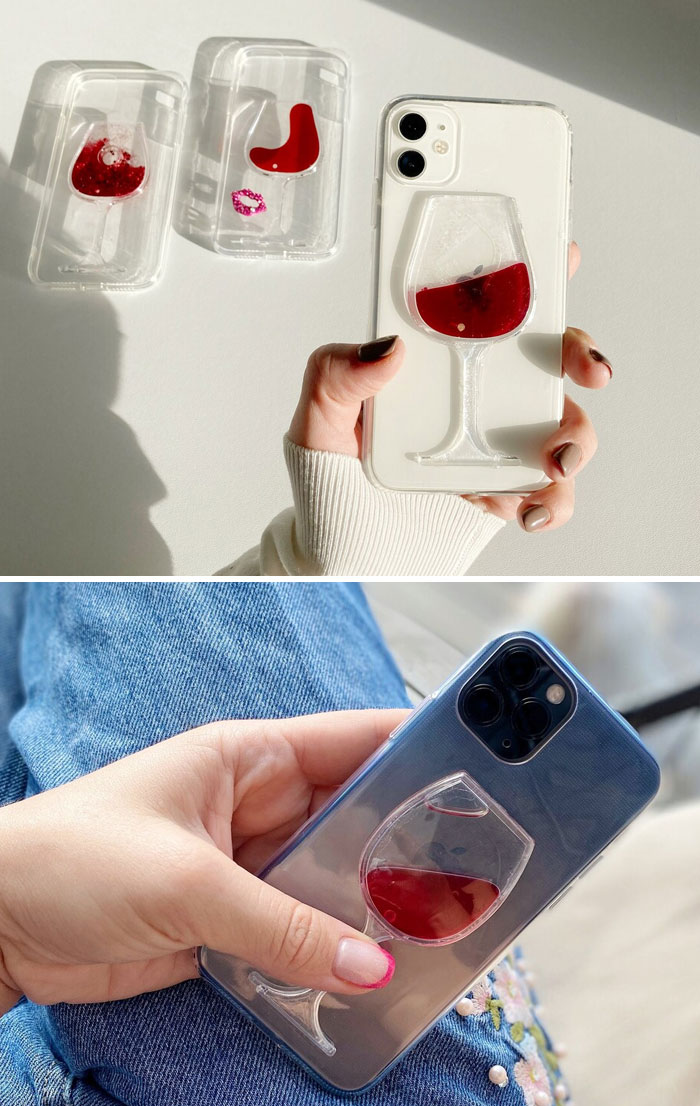 3D Wine Glass Phone Case