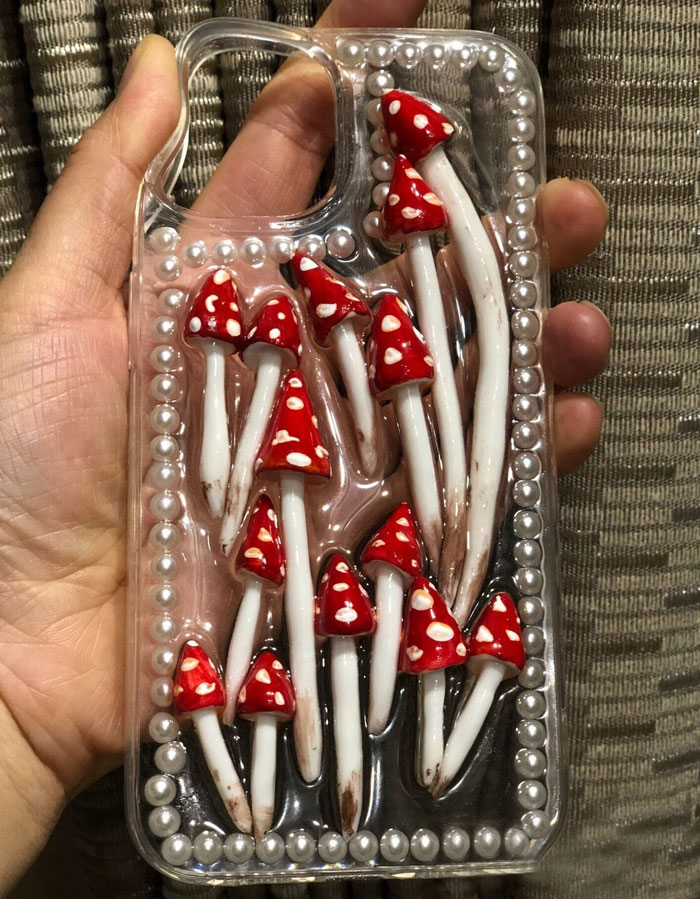 Hand-Made Adorable Mushroom Phone Case