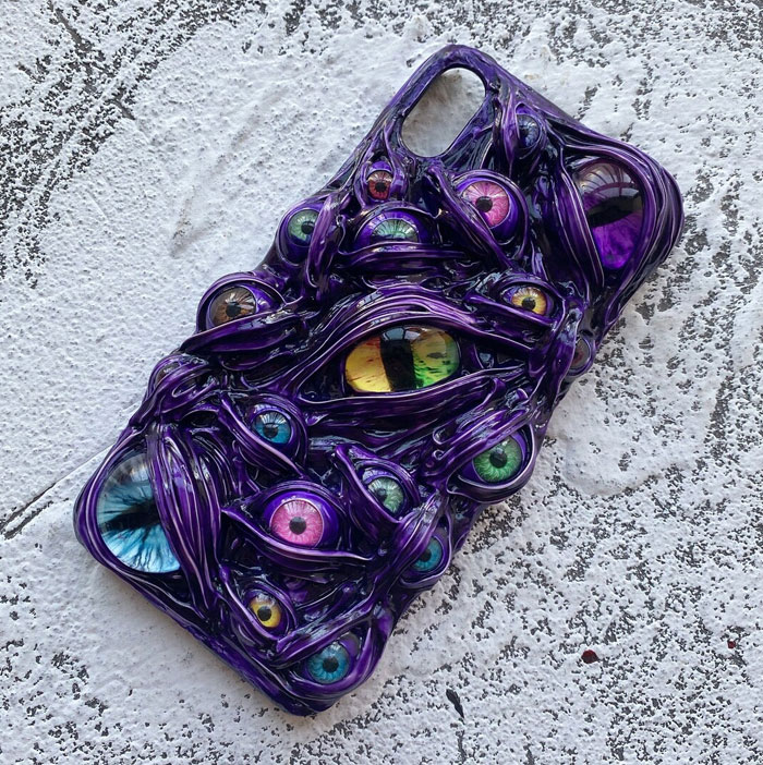 Multiple Night Light Monster Eyeballs Phone Case