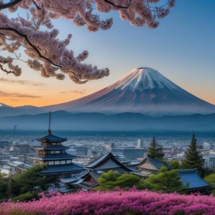 I Have Created An Incredible Ai-Generated Artwork Featuring Mount Fuji (7 Pics)
