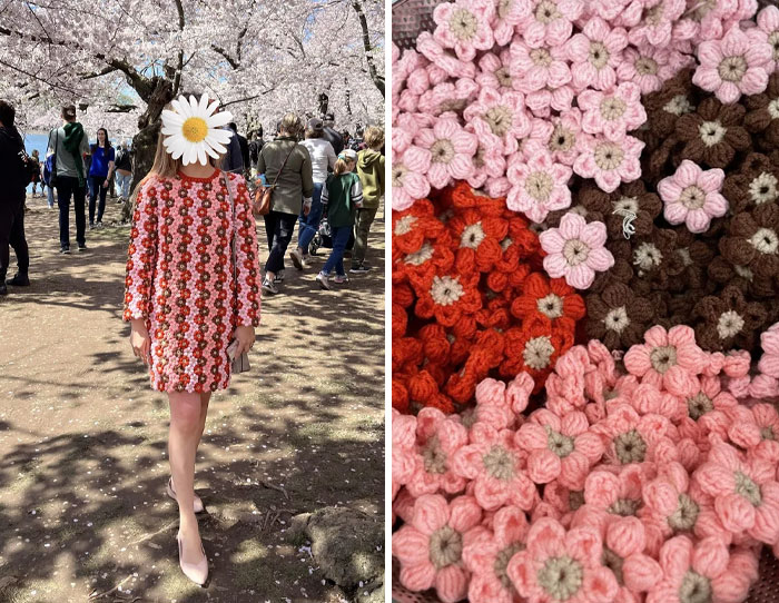 After 984 Individual Flowers My Aunt Made Me This Dress