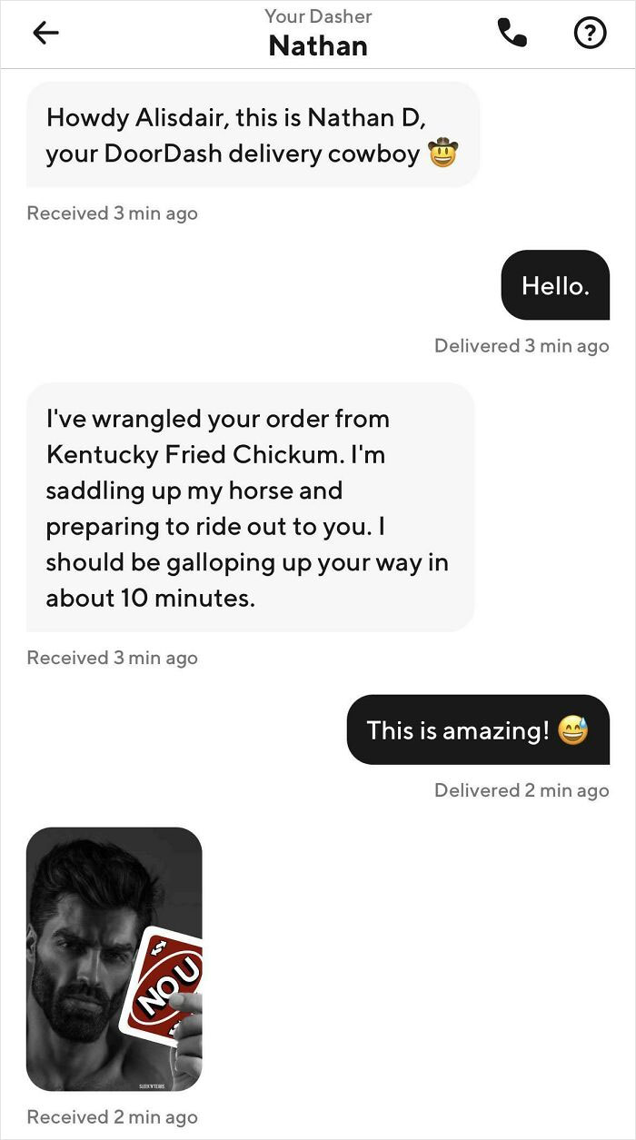 Honestly The Best Interaction I’ve Had In The App. Made My Night