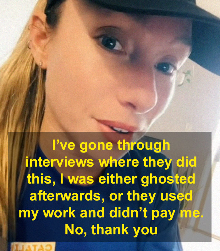 “I’m Not Doing This”: Woman Will Not Complete 3-Part Work Assignments Before She’s Even Had A Proper Interview “I’m Not Doing This”: Woman Will Not Complete 3-Part Work Assignments Before She’s Even Had A Proper Interview