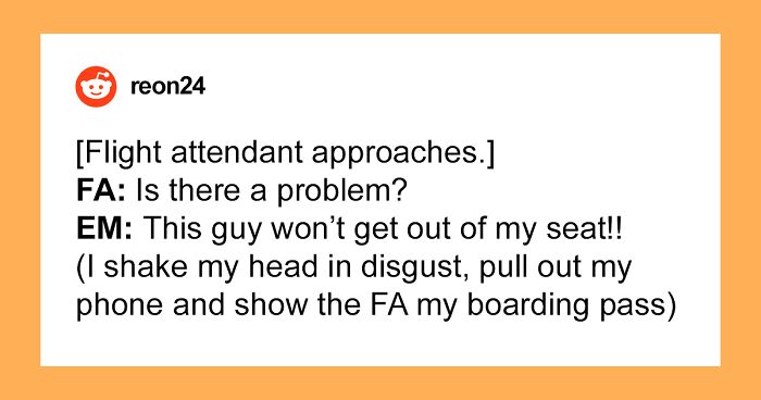 Guy Deals With Entitled Parent Using Movies Quotes When She Won’t Stop Pestering Him About Switching Seats