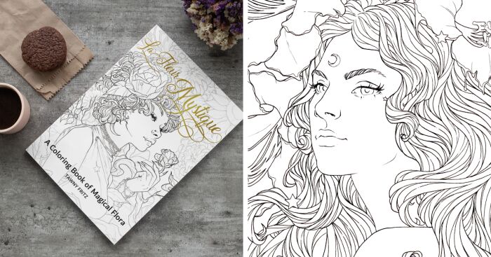 I Drew The Personification Of Magical Flowers And Put Them All In A Coloring Book