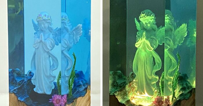I Create Angel-Themed Resin Dioramas