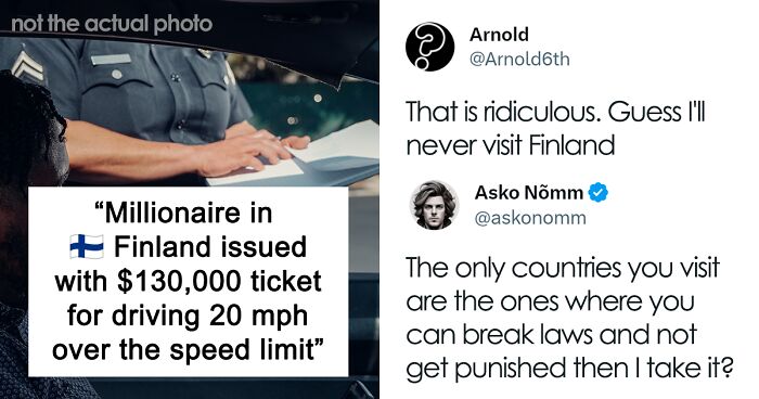 Netizens Debating Over Finland’s Proportional Speeding Fine System, Which Recently Costed This Guy A Near-Record Ticket Of $130K