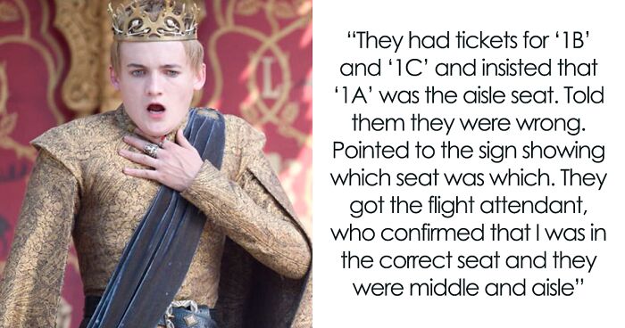 Karen Couple Bother Plane Passenger, Calling Them “Too Fat” For Their Own Seat, Get Served Karma Cake