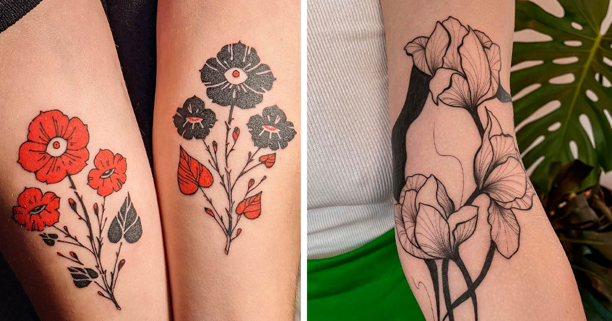 Watercolor flower tattoos poppy daisy rose  Watercolor tattoo flower,  Flower tattoos, Flower tattoo shoulder