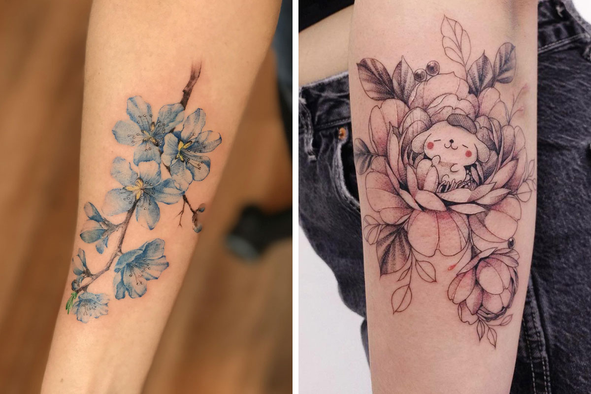 Poppy Temporary Tattoo / small flower tattoo / floral tattoo / tiny flower  / wildflower / cute flower / flowers / tattoos / fine line tattoo