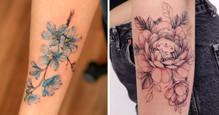 89 Flower Tattoos That Seem To Blossom On The Skin