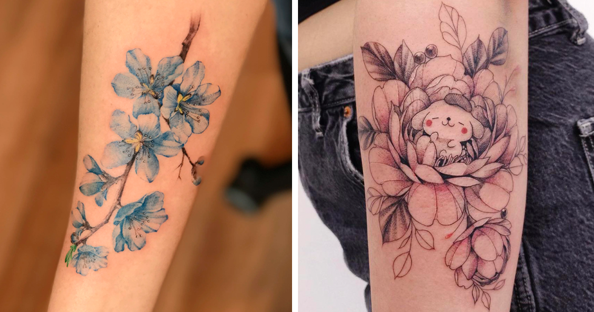 Tip 97+ about minimalist flower tattoo best - in.daotaonec