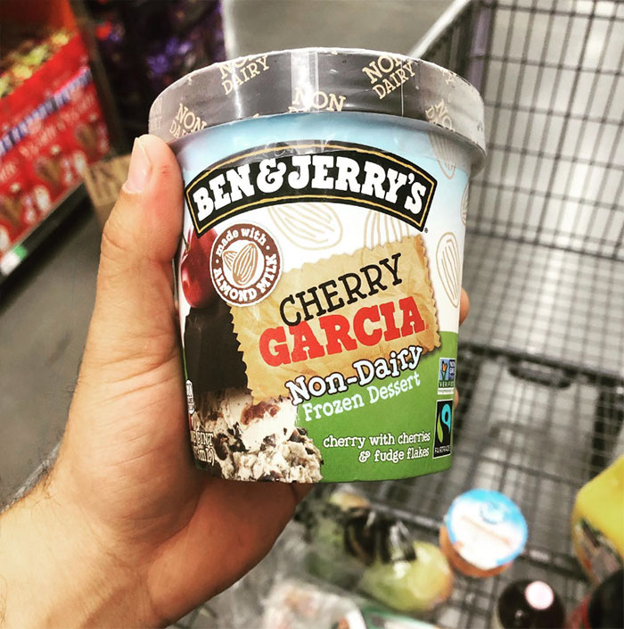 Cherry Garcia Ice Cream at the supermarket