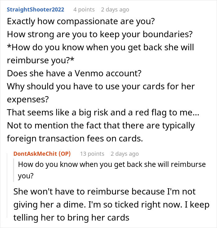 Woman Shares Her Experience With A Friend Who Brought Almost No Money On Vacation Woman Shares Her Experience With A Friend Who Brought Almost No Money On Vacation