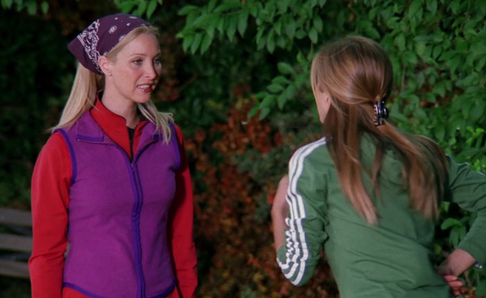 Phoebe and Rachel jogging 