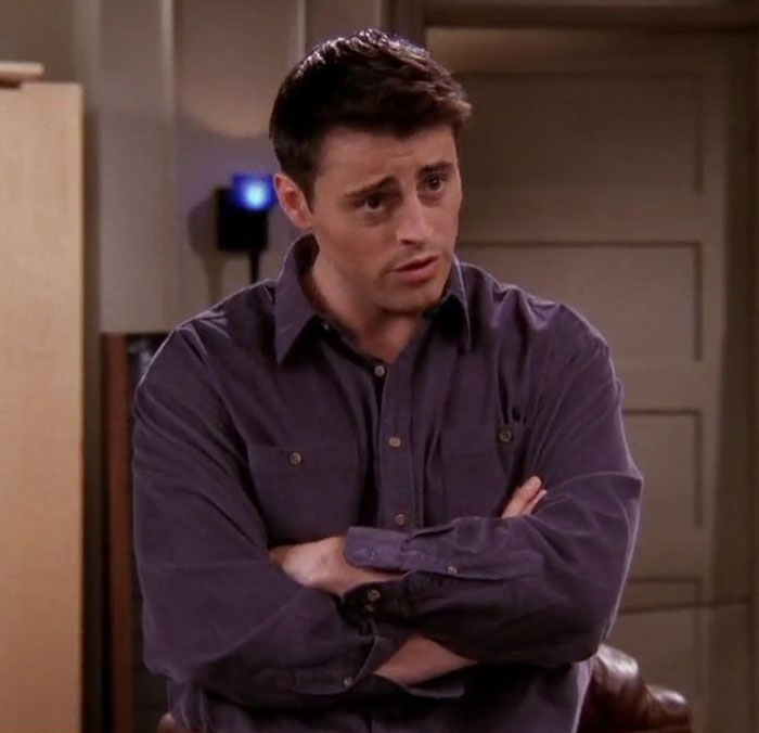 Joey wearing dark shirt 