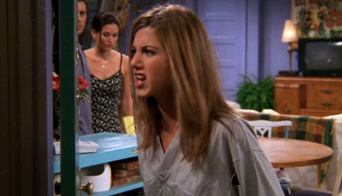 Rachel yelling at Ross 