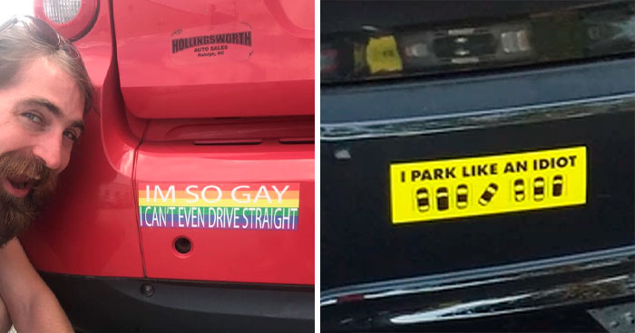 50 Times People Spotted Some Of The Most Hilarious Bumper Stickers Ever (New Pics)