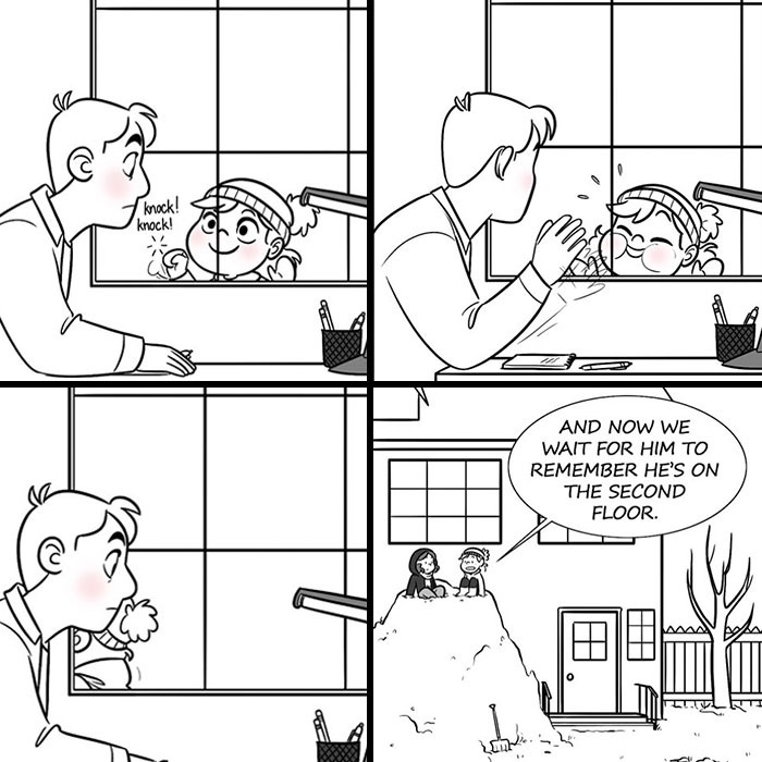Unveiling Childhood Joys And Struggles: 30 Comics By This Artist