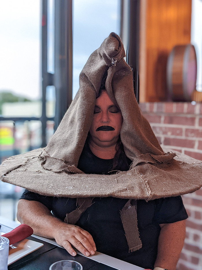 My Coworker Dressed Up As The Sorting Hat