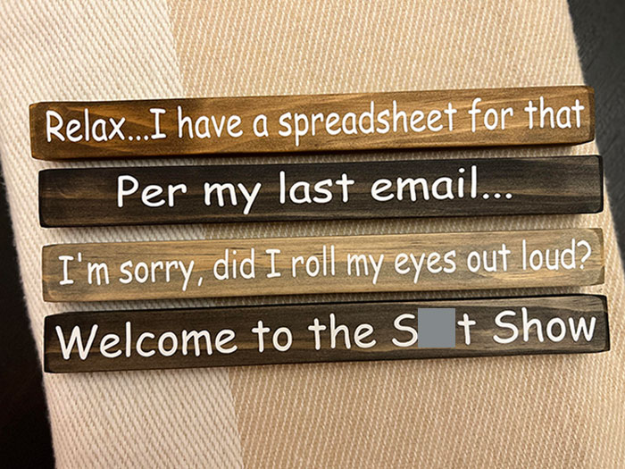 Work Humor... Did We Nail It? Made These For Our Coworkers' Christmas Gifts