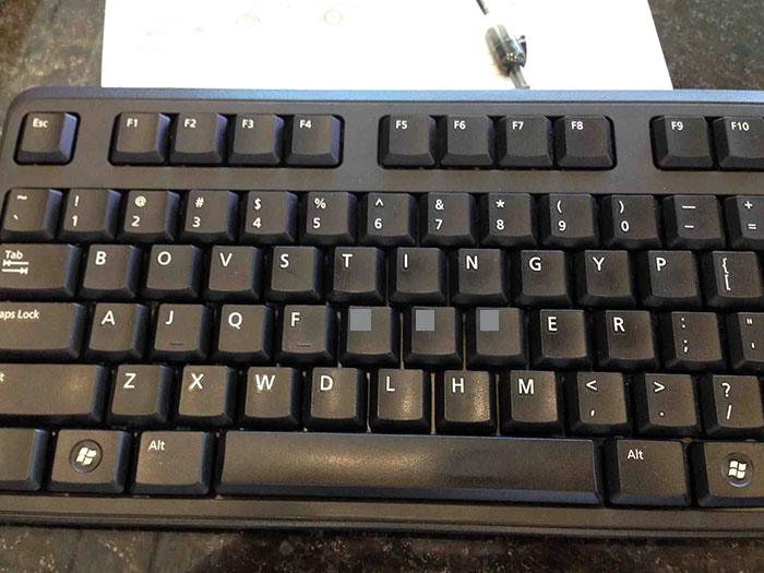 One Of The Guys At Work Is Always Messing With Me So I Changed His Keyboard