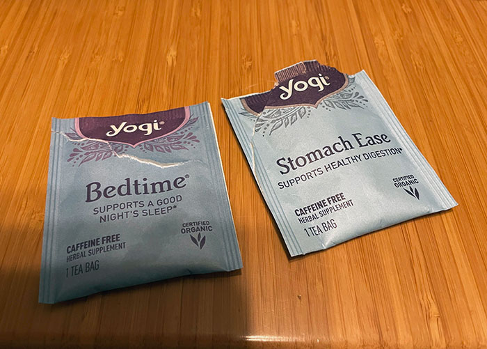 Making Tea For My Wife And I In The Dark. I Grabbed Two Tea Bags That I Thought Were The Same. Not So Sure Who Got Which Tea