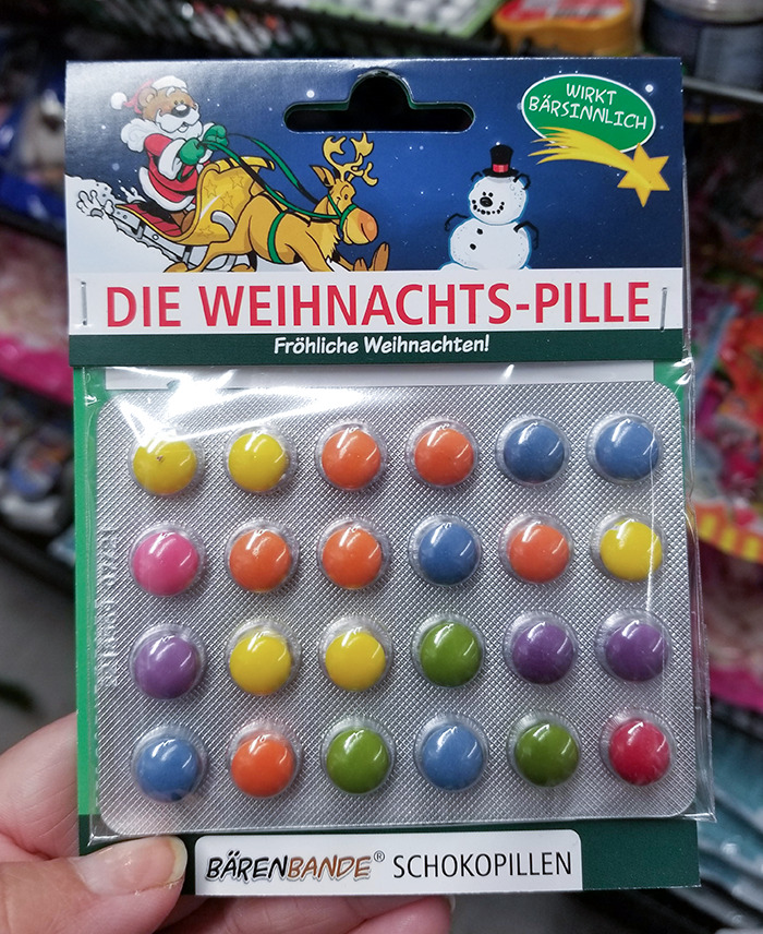 Children's "Christmas Pills". You Encourage Kids To Eat All The Pills Out Of The Blister Pack Like An Advent Calendar 
