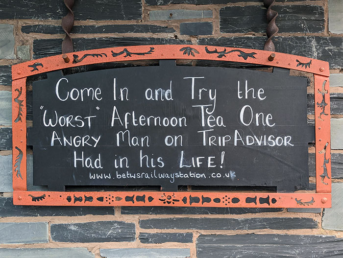 Sign In A Small Welsh Village