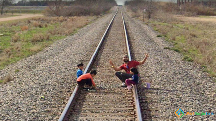 "On The Train Tracks With Family". Location: Mansfield, Texas, USA