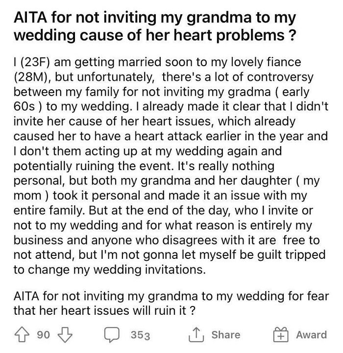 Don’t You Dare Have A Heart Attack At My Wedding!