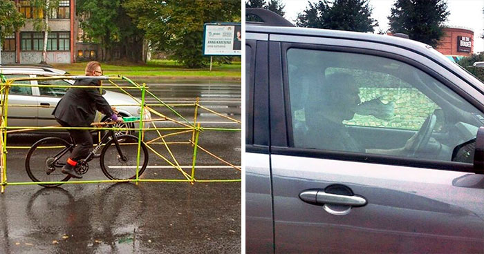 50 Times People Saw Something Funny, Weird, Or Interesting On The Road And Just Had To Document It (New Pics)