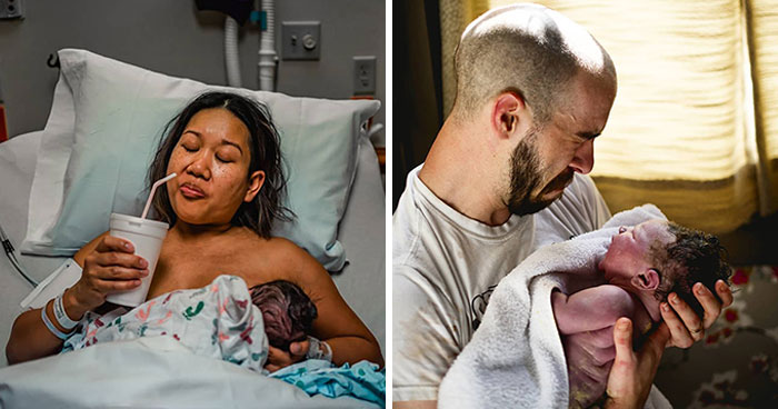 Photographer Captures Parents’ Reactions When They See Their Baby For The First Time After Being Born (30 Pics)