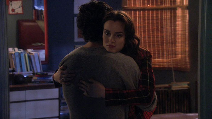 Blair hugging Dan 
