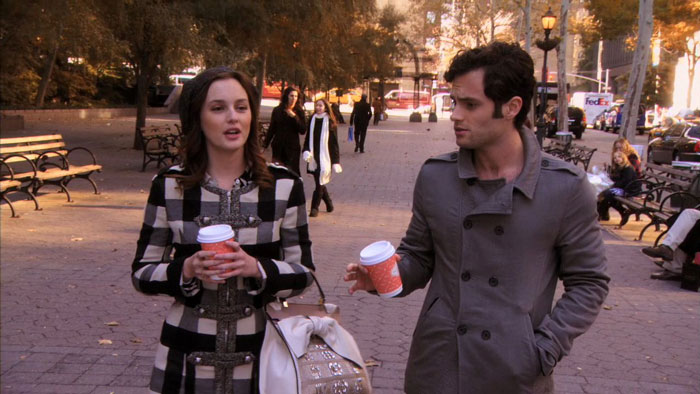 Blair and Dan drinking coffee 