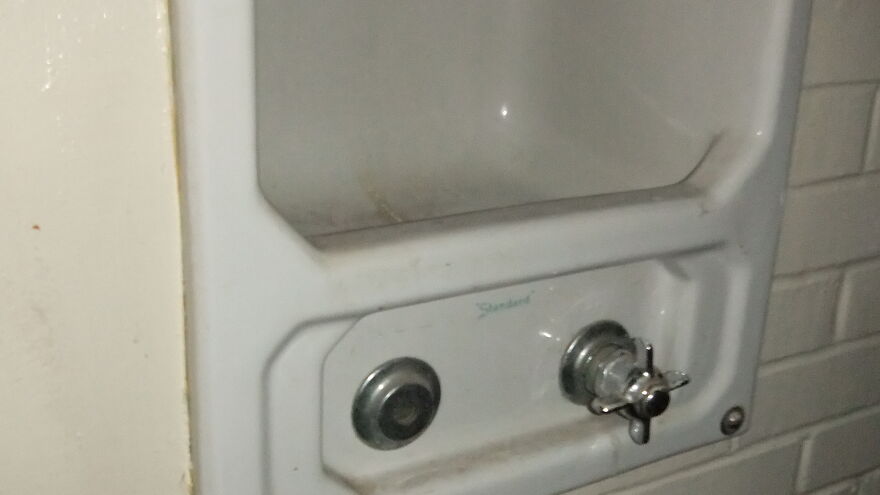 Mystery Antique Plumbing Fixture In My (Former) High School Gym, Class Of '77. Mystery Antique Plumbing Fixture In My (Former) High School Gym, Class Of '77.