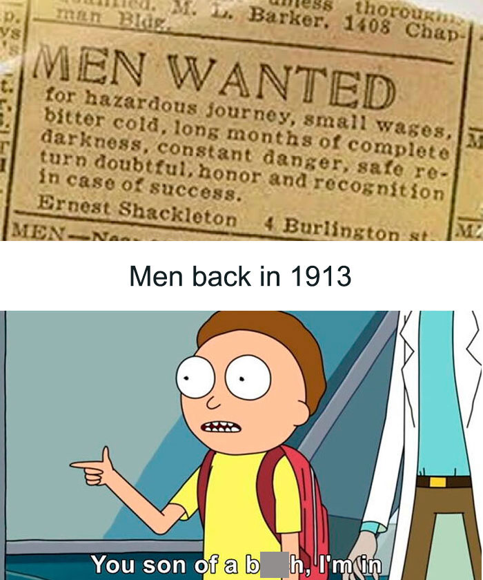 Have We Men Changed In 110 Years?