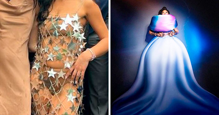“No puedes juntar unas telas sin más y llamarlo vestido”: 35 diseños tan malos que merecían ser humillados online