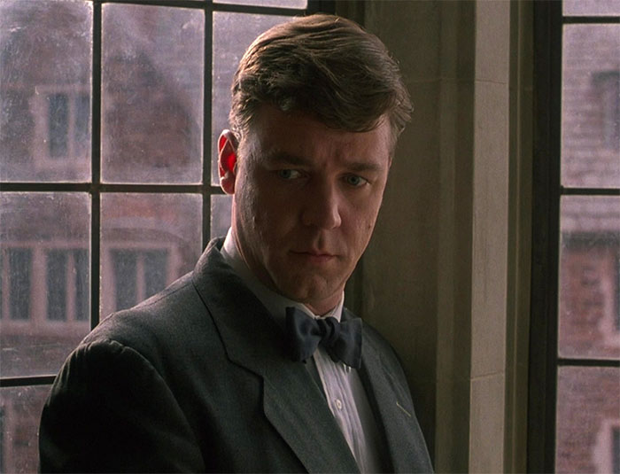 Russell Crowe in movie A Beautiful Mind