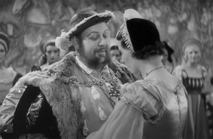 Charles Laughton in The Private Life Of Henry 8 dancing