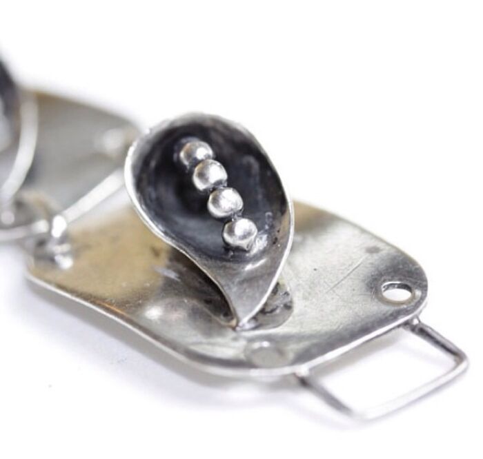 Detail Of A Gorgeous Vintage Gorham Sterling Silver Bracelet